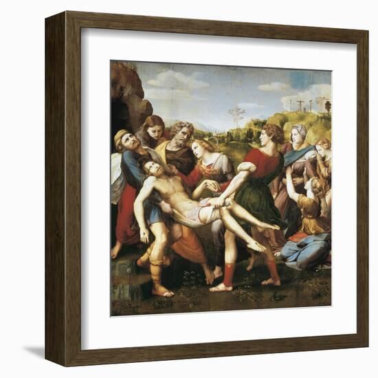 The Deposition-Raphael-Framed Art Print