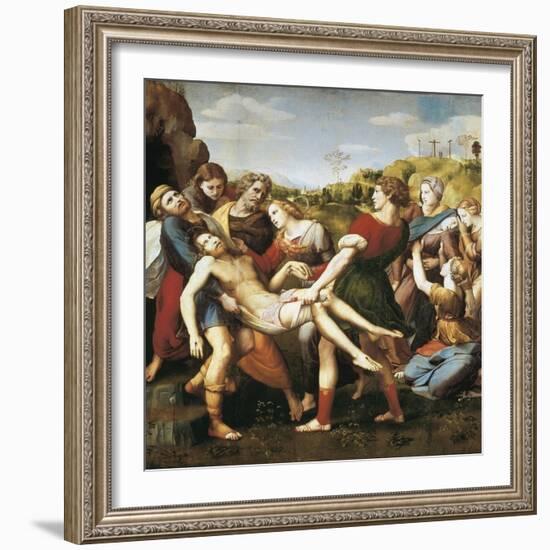 The Deposition-Raphael-Framed Art Print