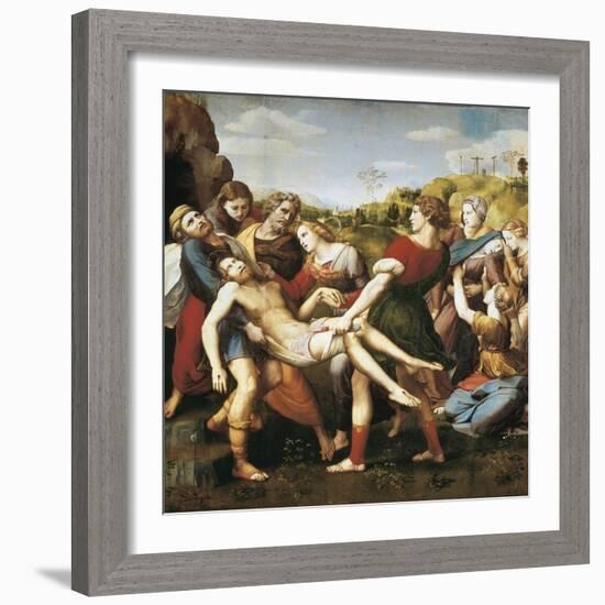 The Deposition-Raphael-Framed Art Print