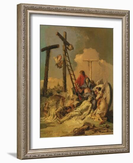 The Deposition-Giovanni Battista Tiepolo-Framed Giclee Print