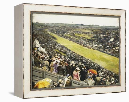 The Derby, 1922-Sir John Lavery-Framed Premier Image Canvas