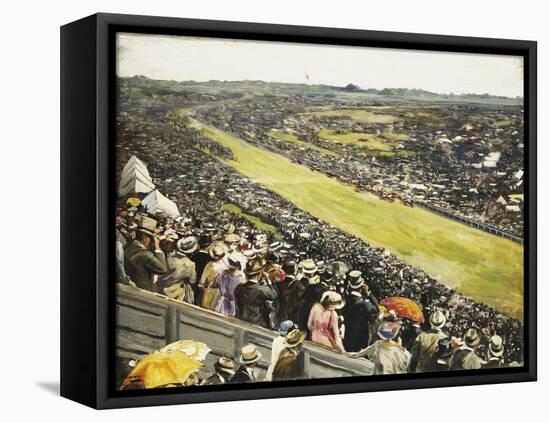 The Derby, 1922-Sir John Lavery-Framed Premier Image Canvas