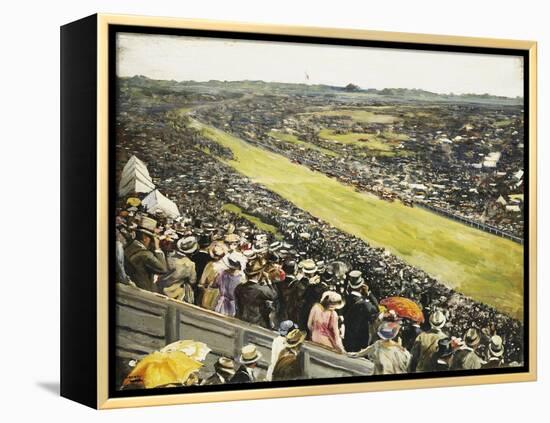 The Derby, 1922-Sir John Lavery-Framed Premier Image Canvas