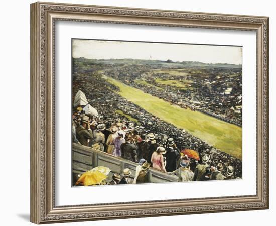 The Derby, 1922-Sir John Lavery-Framed Giclee Print