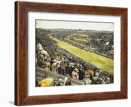 The Derby, 1922-Sir John Lavery-Framed Giclee Print