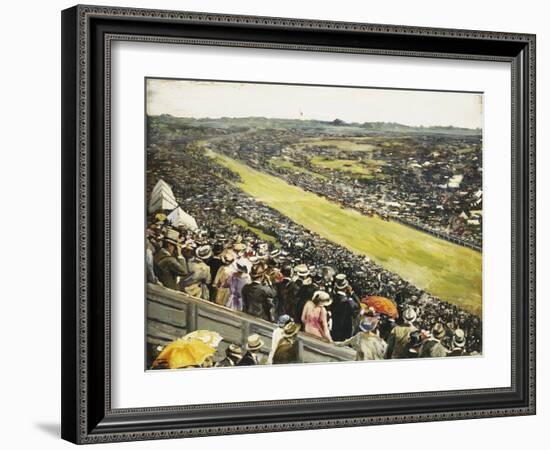 The Derby, 1922-Sir John Lavery-Framed Giclee Print