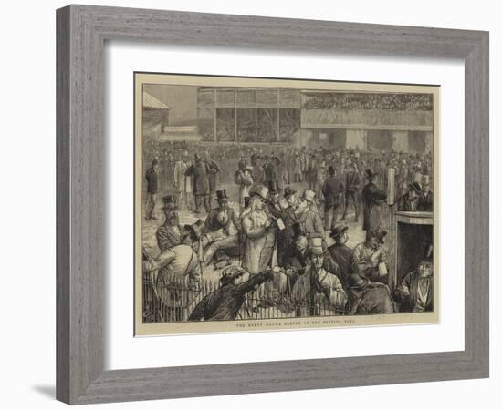 The Derby Day, a Sketch in the Betting Ring-Edward Frederick Brewtnall-Framed Giclee Print