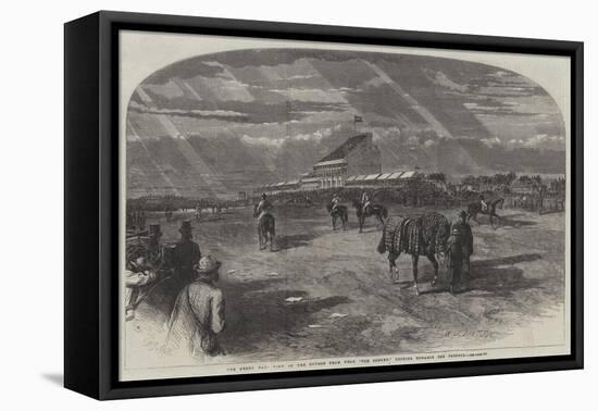 The Derby Day, View of the Course from Near The Corner, Looking Towards the Paddock-Frederick John Skill-Framed Premier Image Canvas