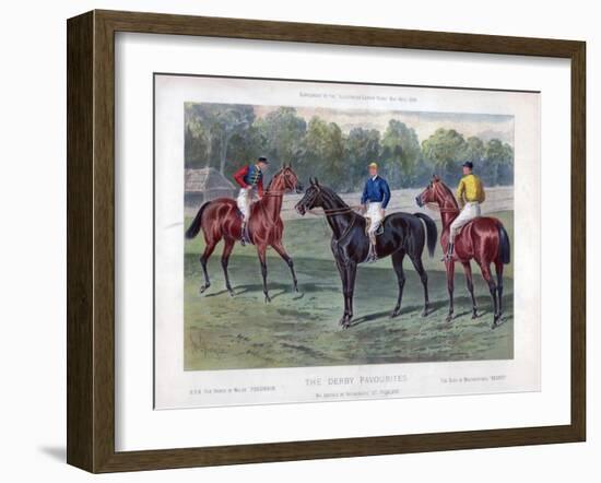 The Derby Favourites, 30 May 1896-John Sturgess-Framed Giclee Print