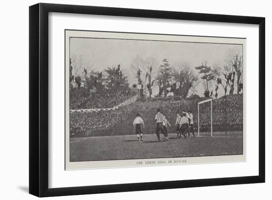 The Derby Goal in Danger-null-Framed Giclee Print