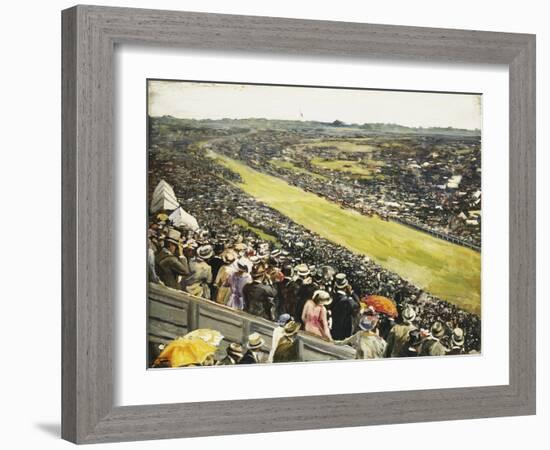 The Derby-Sir John Lavery-Framed Giclee Print