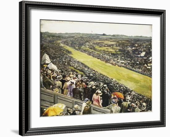 The Derby-Sir John Lavery-Framed Giclee Print