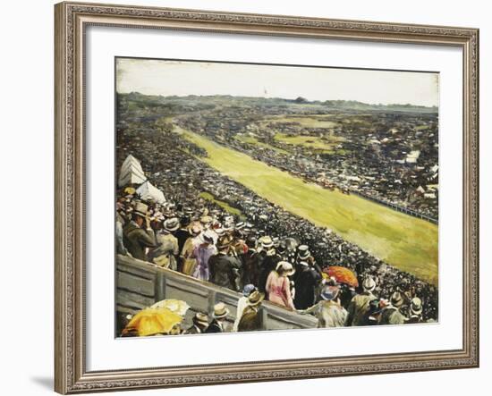 The Derby-Sir John Lavery-Framed Giclee Print