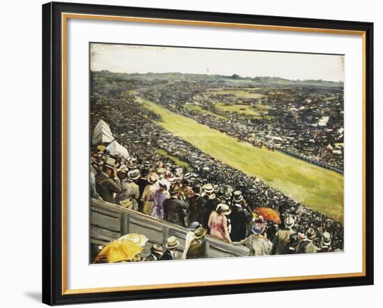 The Derby-Sir John Lavery-Framed Giclee Print