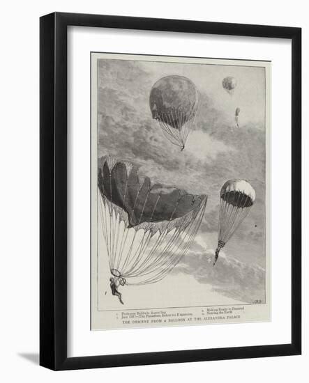 The Descent from a Balloon at the Alexandra Palace-null-Framed Giclee Print