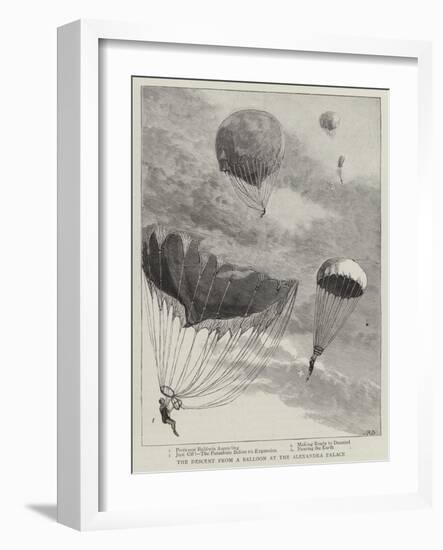 The Descent from a Balloon at the Alexandra Palace-null-Framed Giclee Print