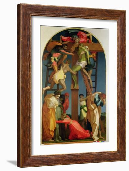 The Descent from the Cross, 1521-Rosso Fiorentino (Battista di Jacopo)-Framed Giclee Print