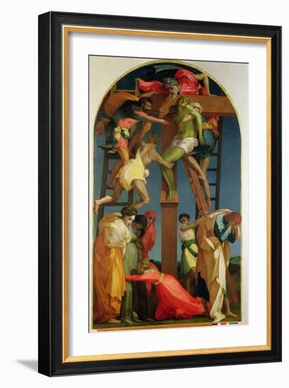 The Descent from the Cross, 1521-Rosso Fiorentino (Battista di Jacopo)-Framed Giclee Print