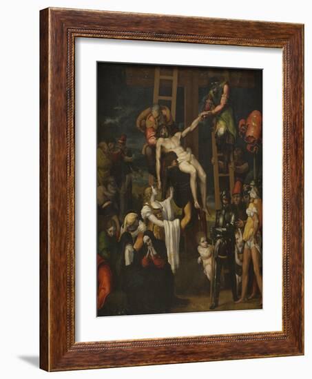 The Descent from the Cross, 1547-Pedro Machuca-Framed Giclee Print