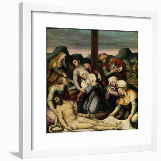 The Descent from the Cross, 16th century-Vicente Macip Comes-Framed Giclee Print