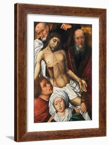 The Descent from the Cross, C. 1500-Colijn de Coter-Framed Giclee Print