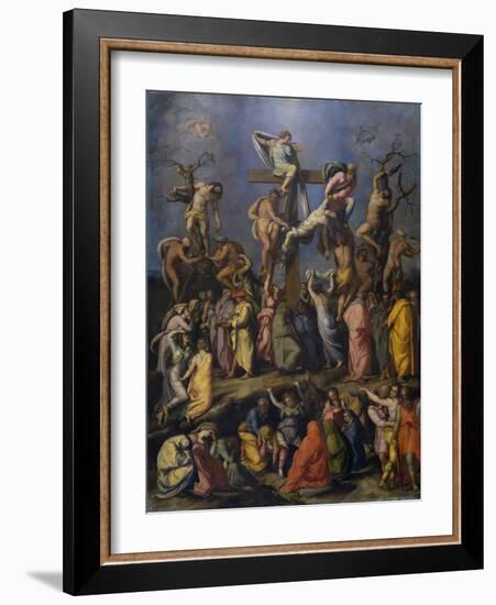 The Descent from the Cross, C. 1560-Alessandro Allori-Framed Giclee Print