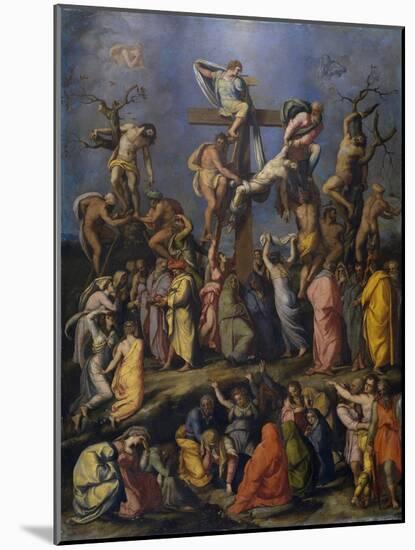 The Descent from the Cross, C. 1560-Alessandro Allori-Mounted Giclee Print