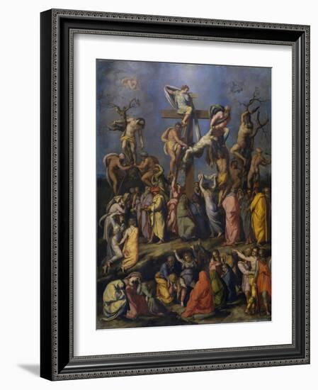 The Descent from the Cross, C. 1560-Alessandro Allori-Framed Giclee Print