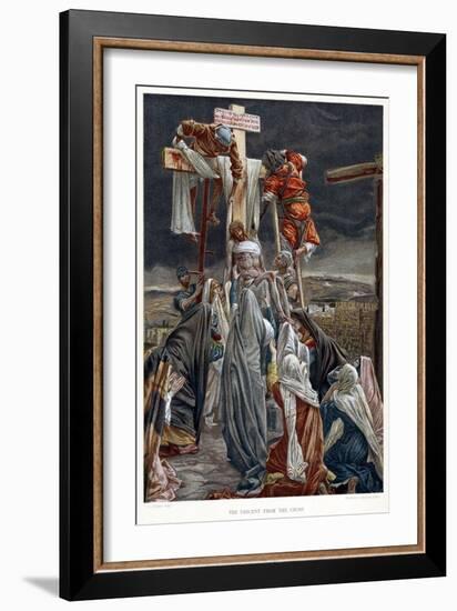 The Descent from the Cross, C1890-James Jacques Joseph Tissot-Framed Giclee Print