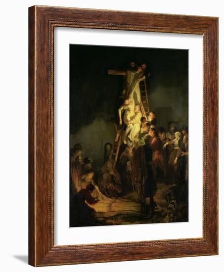 The Descent from the Cross-Rembrandt van Rijn-Framed Giclee Print