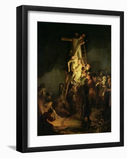 The Descent from the Cross-Rembrandt van Rijn-Framed Giclee Print