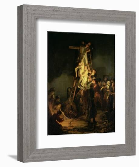 The Descent from the Cross-Rembrandt van Rijn-Framed Giclee Print