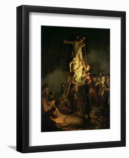 The Descent from the Cross-Rembrandt van Rijn-Framed Giclee Print