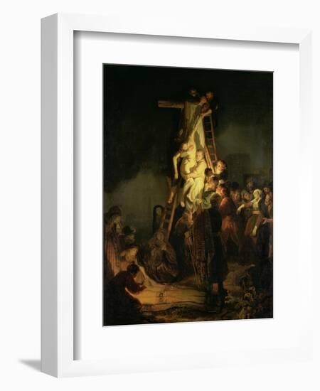 The Descent from the Cross-Rembrandt van Rijn-Framed Giclee Print