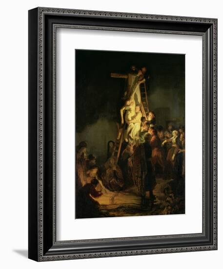 The Descent from the Cross-Rembrandt van Rijn-Framed Giclee Print