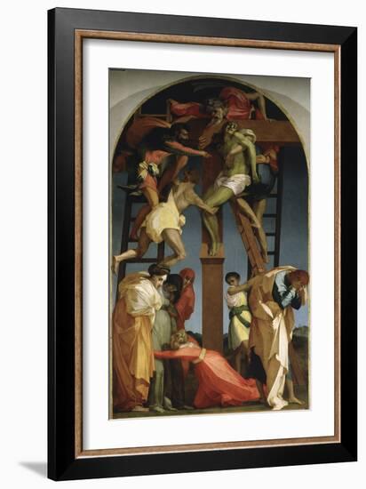 The Descent from the Cross-Rosso Fiorentino (Battista di Jacopo)-Framed Giclee Print