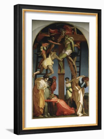 The Descent from the Cross-Rosso Fiorentino (Battista di Jacopo)-Framed Giclee Print