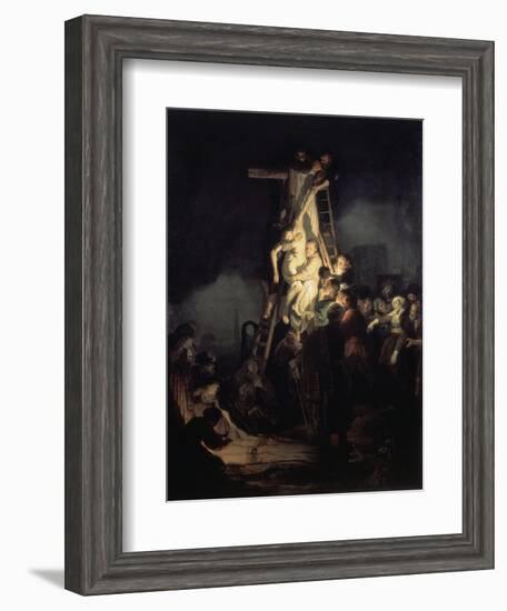 The Descent from the Cross-Rembrandt van Rijn-Framed Giclee Print