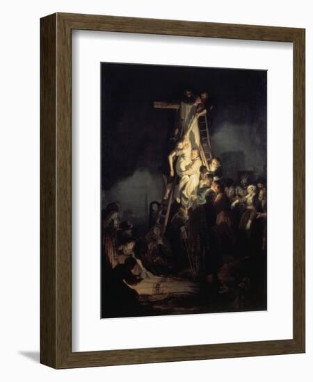 The Descent from the Cross-Rembrandt van Rijn-Framed Giclee Print