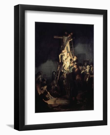 The Descent from the Cross-Rembrandt van Rijn-Framed Giclee Print