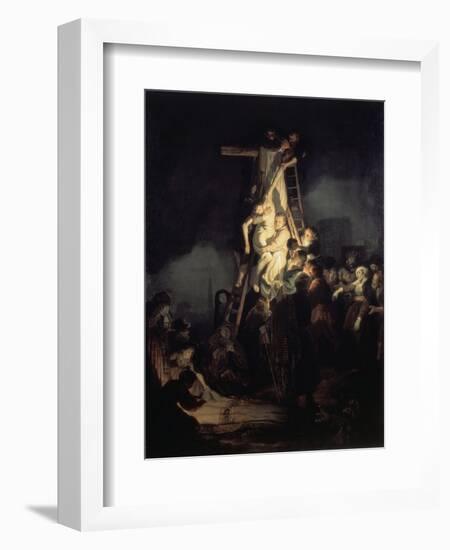 The Descent from the Cross-Rembrandt van Rijn-Framed Giclee Print