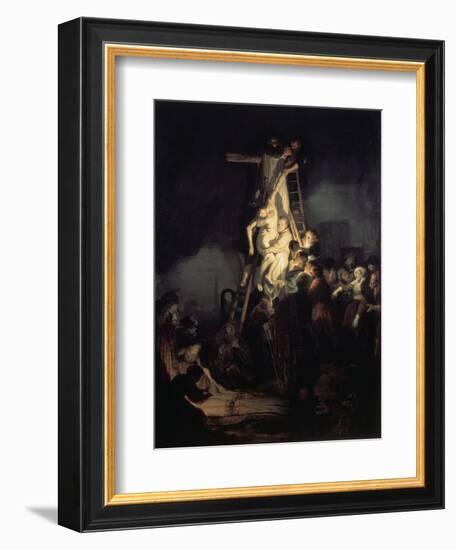 The Descent from the Cross-Rembrandt van Rijn-Framed Giclee Print