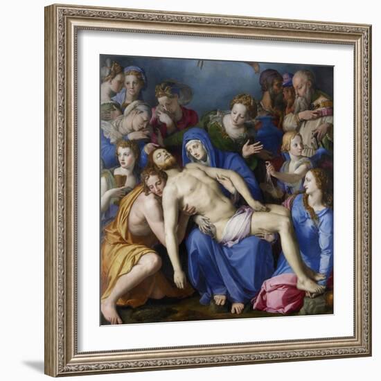 The Descent from the Cross-Agnolo Bronzino-Framed Giclee Print