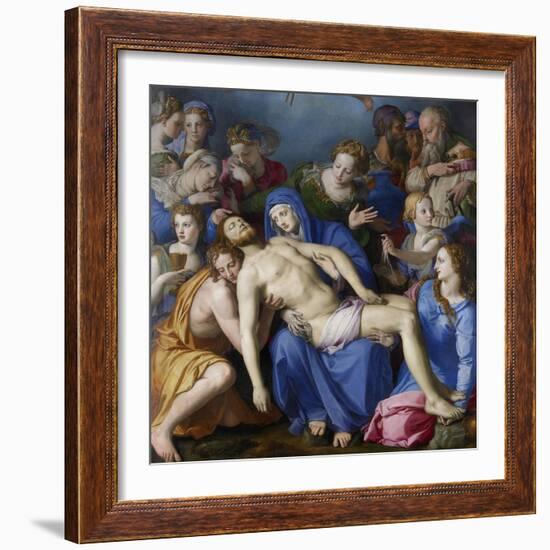 The Descent from the Cross-Agnolo Bronzino-Framed Giclee Print