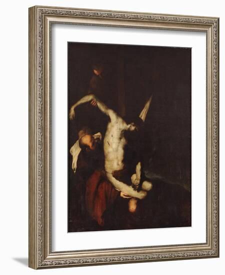 The Descent from the Cross-Luca Giordano-Framed Giclee Print