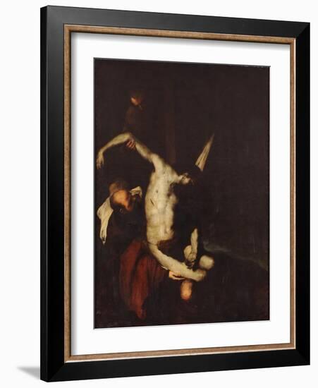 The Descent from the Cross-Luca Giordano-Framed Giclee Print