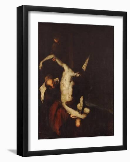 The Descent from the Cross-Luca Giordano-Framed Giclee Print