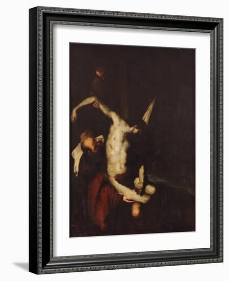 The Descent from the Cross-Luca Giordano-Framed Giclee Print