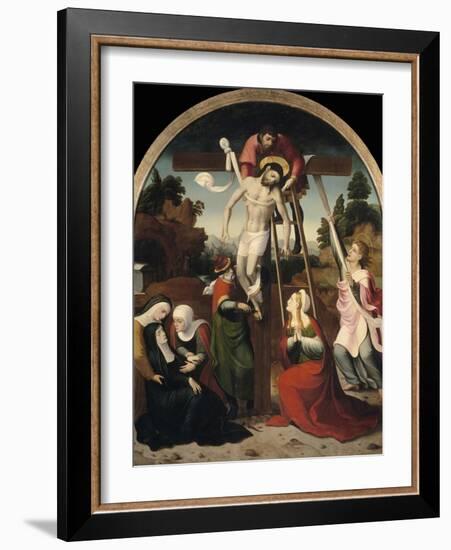 The Descent from the Cross-Juan Correa de Vivar-Framed Giclee Print