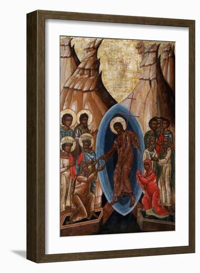 The Descent into Hell, Early16th C-null-Framed Giclee Print